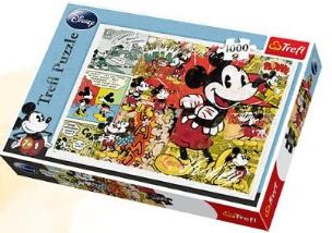 Okładka książki Puzzle 1000 Myszka Miki Retro TREFL