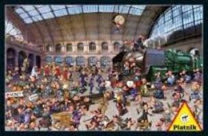 Okładka książki Puzzle 1000 Ruyer, Stacja kolejowa