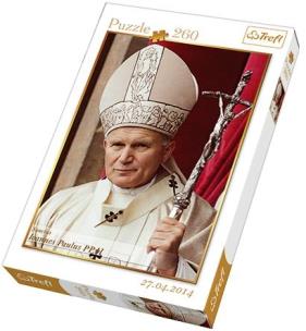 Okładka książki Puzzle 260 Jan Paweł II Rok 1983 TREFL
