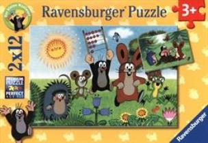 Okładka książki Puzzle 2X12 Nauka. Zabawy z krecikiem