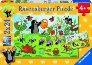 Okładka książki Puzzle 2X24 Krecikk w ogrodzie