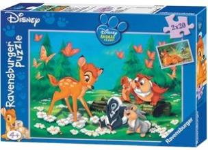 Okładka książki Puzzle 2x24 Mój przyjaciel Bambi
