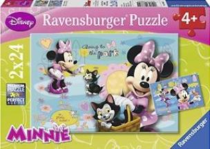 Okładka książki Puzzle 2X24 Myszka Minnie