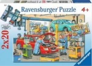 Okładka książki Puzzle 2x24 Warsztat samochodowy i stacja benzynowa