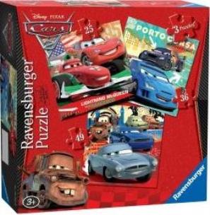 Okładka książki Puzzle 3w1 Auta 2