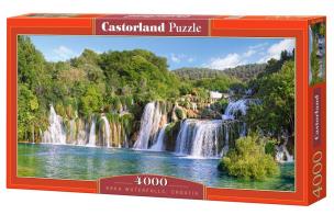 Opakowanie Puzzle 4000 Krka Waterfalls, Croatia CASTOR