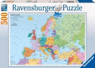 Okładka książki Puzzle 500 Polityczna mapa europy