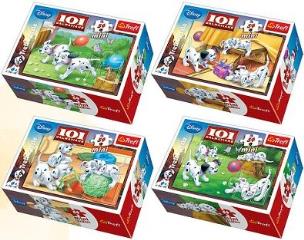 Okładka książki Puzzle 54 mini 101 Dalmatyńczyków 3 TREFL