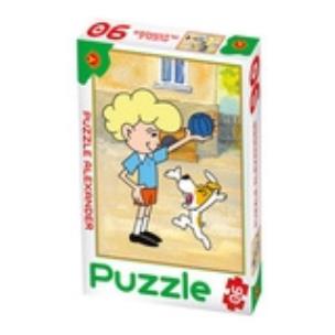 Okładka książki Puzzle 90 - Reksio. Zabawa z chłopcem ALEX