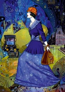 Okładka książki Puzzle Velvet 1000 - Spacer w Paryżu TREFL