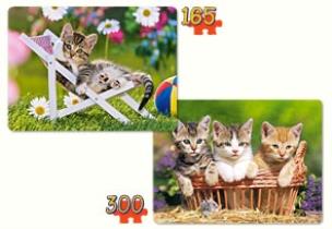 Opakowanie Puzzle x 2 - Kittens in the Garden CASTOR