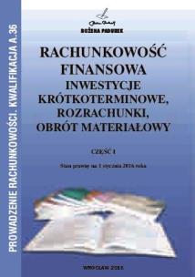Okładka książki Rachunkowość Finansowa Część I w.2013