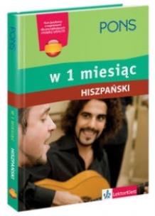 Okładka książki W 1 miesiąc - Hiszpański PONS