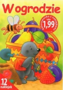 Okładka książki W ogrodzie - Kolorowanka z naklejkami