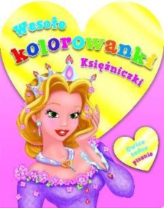 Okładka książki Wesołe kolorowanki. Księżniczki