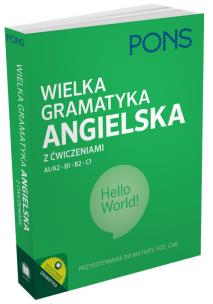 Okładka książki Wielka gramatyka angielska z ćwiczeniam PONS