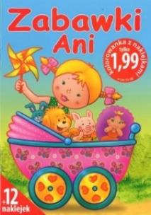 Okładka książki Zabawki Ani - Kolorowanka z naklejkami