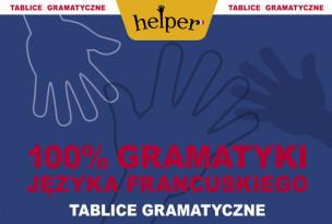 Okładka książki 100% gramatyki j.francuskiego Tablice w.2014 KRAM