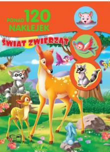 Okładka książki 120 naklejek Świat zwierząt