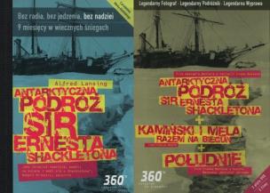 Opakowanie Antarktyczna podróż sir Ernesta Shackletona Pakiet książka + film DVD