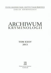Opakowanie Archiwum kryminologii tom XXXV