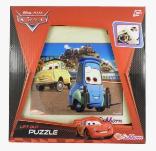 Opakowanie Auta 2 Puzzle drewniane Mama Topolino & Guido
