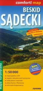 Opakowanie Beskid Sądecki laminiowana mapa turystyczna 1:50 000