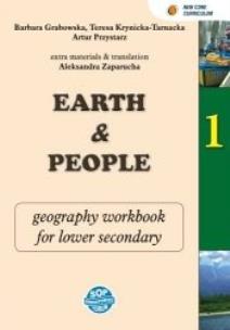 Okładka książki Earth and people. Geography 1 - zeszyt zadań dla klas dwujęzycznych w gimnazjum