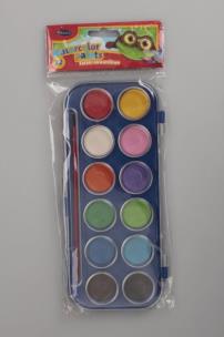 Okładka książki Farbki akwarelowe 12kolorów Rexus