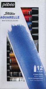 Opakowanie Farby wodne Studio Aquarelle 12 kolorów