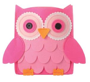 Okładka książki Filcowe robótki Poduszka sowa różowa