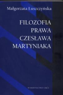 Okładka książki Filozofia prawa Czesława Martyniaka