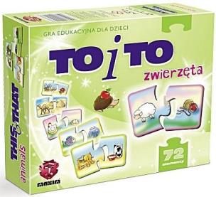 Okładka książki Gra - To i To - Zwierzęta MAXIM