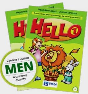 Okładka książki Hello 1 Podręcznik Zeszyt ćwiczeń Zestaw