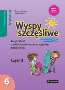 Okładka książki Język Polski SP kl.6/2 Wyspy szczęśliwe ćw. w.2014