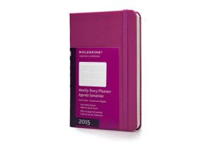 Opakowanie Kalendarz Moleskine 12M Tygodniowy Horyzontalny P (9x14cm) magenta
