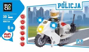Opakowanie Klocki Blocki Policja Motocykl 30 elementów