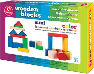 Opakowanie KLOCKI DREWNIANE MINI KOLOROWE