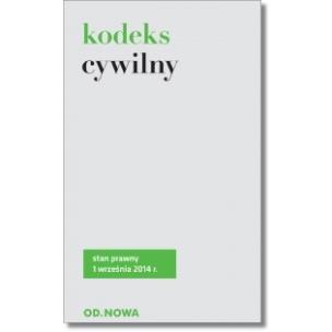 Okładka książki Kodeks cywilny 01.09.2014 BR