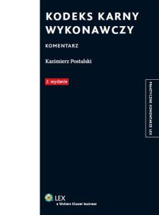 Okładka książki Kodeks karny wykonawczy Komentarz