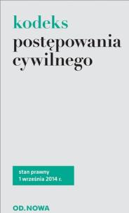 Okładka książki Kodeks postępowania cywilnego 01.09.2014