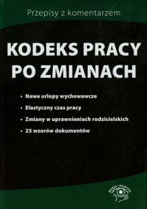 Okładka książki Kodeks pracy po zmianach