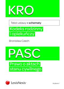 Okładka książki Kodeks rodzinny i opiekuńczy  ze schematami Prawo o aktach stanu cywilnego