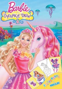 Okładka książki Kolorowanka i naklejki - Barbie i Tajemnicze drzwi