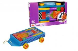 Okładka książki Kolorowe klocki w wózku 25 elementów