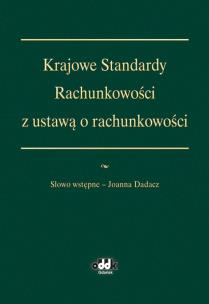 Okładka książki Krajowe Standardy Rachunkowości z ustawą o rachunkowości