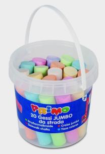 Opakowanie Kreda kolorowa gruba Jumbo 20 sztuk w wiaderku