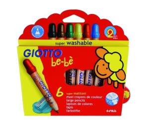 Okładka książki Kredki ołówkowe Giotto BeBe 6 kolorów