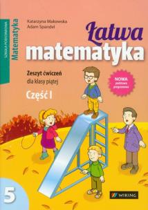 Okładka książki Matematyka SP 5/1 Łatwa matematyka ćw WIKING