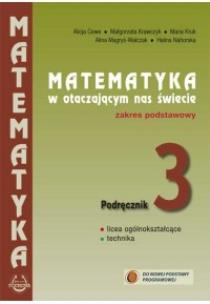 Okładka książki Matematyka w otacz LO 3 podr. Z.P. w.2014 PODKOWA